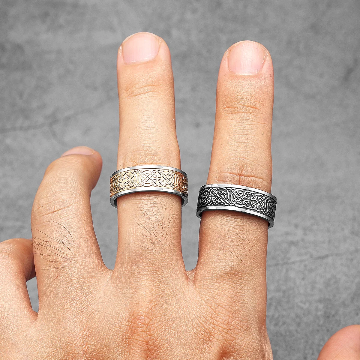 Viking Celtic Knot Men Rings S - Vintage Fashion Newtown review and price