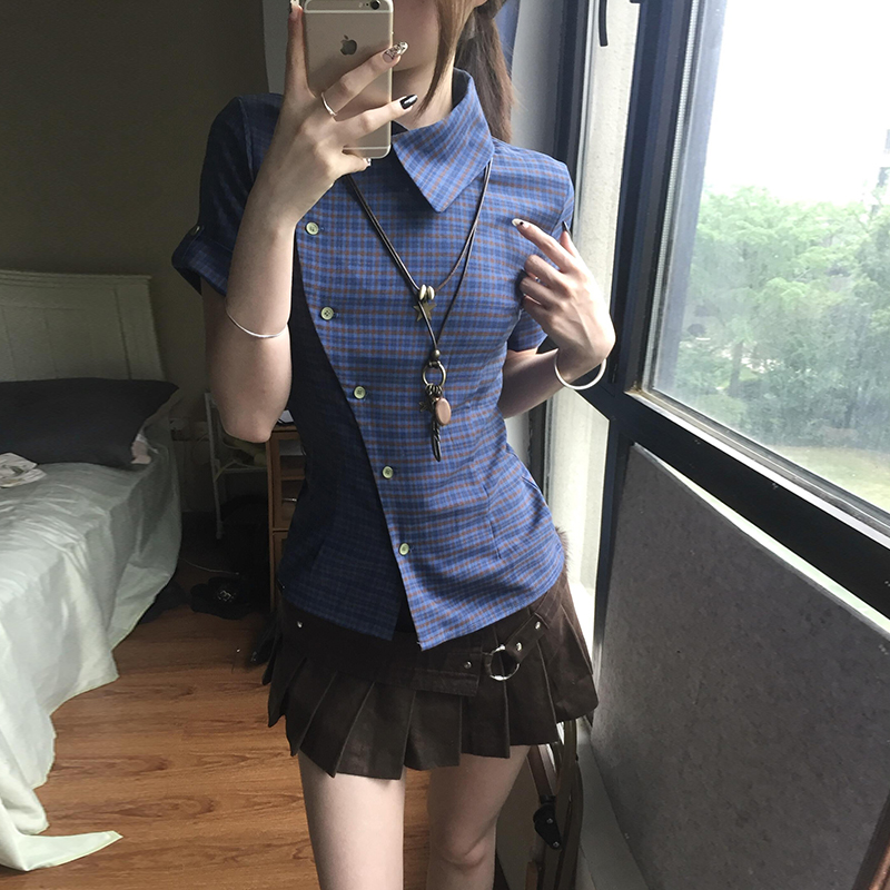 Y2K Vintage Slim Fit Plaid Cro - Vintage Fashion Tiktok review and price