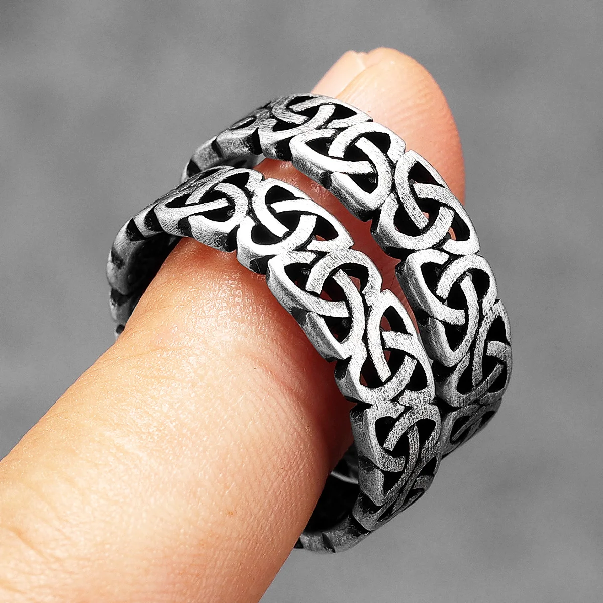 Hollow Celtic Knot Men Rings S - Vintage Fashion Newtown review and price
