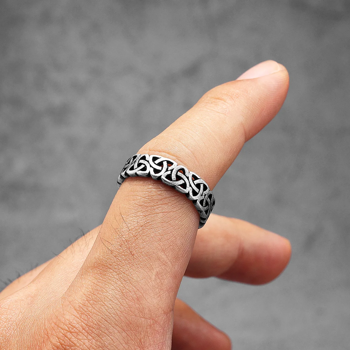 Hollow Celtic Knot Men Rings S - Vintage Fashion Newtown review and price